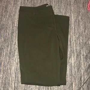 New York & Company Olive Green Stretch Pants